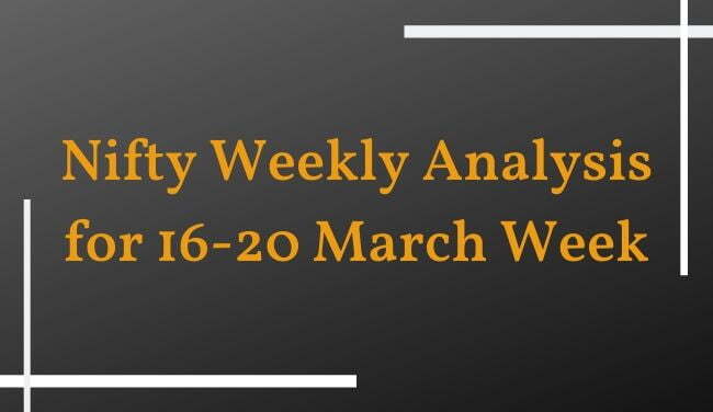 Nifty Weekly Analysis, After Market Crash